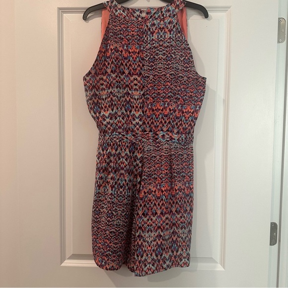 DECREE MULTI PRINT HALTER RUFFLE FAIRY SKORT ROMPER XL - Picture 8 of 10